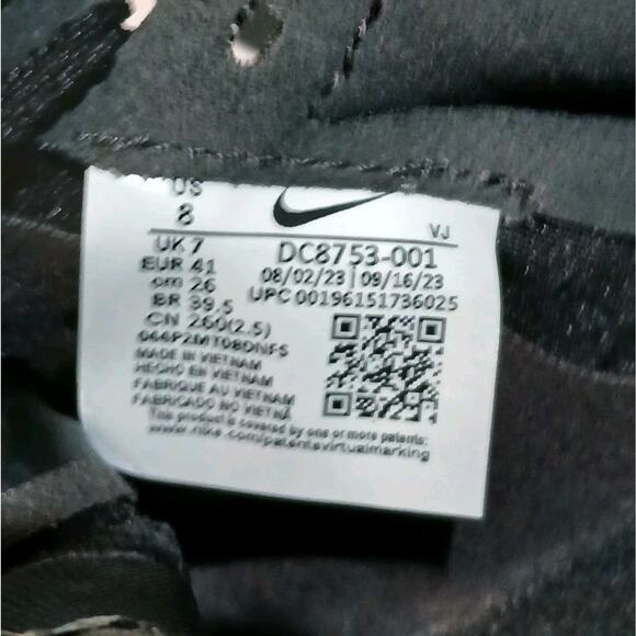 New Men's 8 Nike Zoom Rival Sprinter Track & Field Spikes Black DC8753-001 - Picture 7 of 7